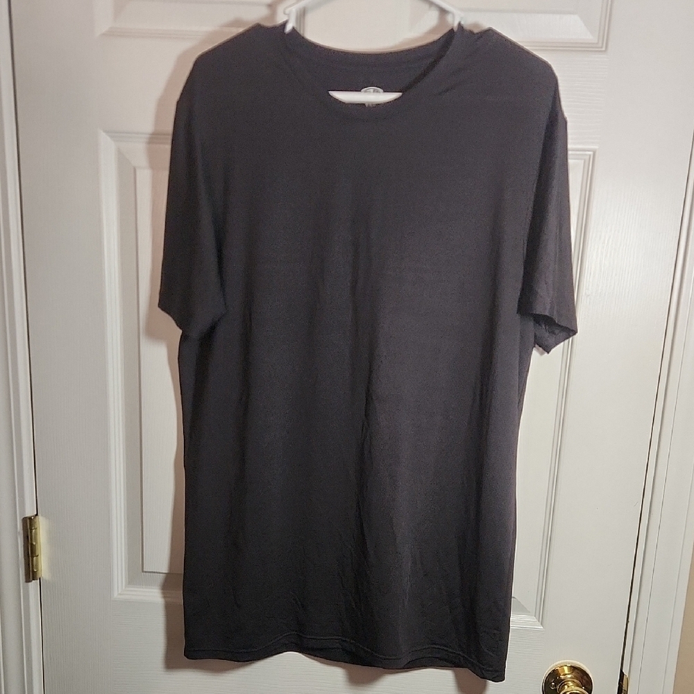 Athletic Works Black Short Sleeve Tee Soft Cotton Blend